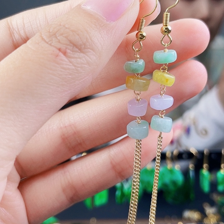 翡翠耳饰未镶嵌饰品