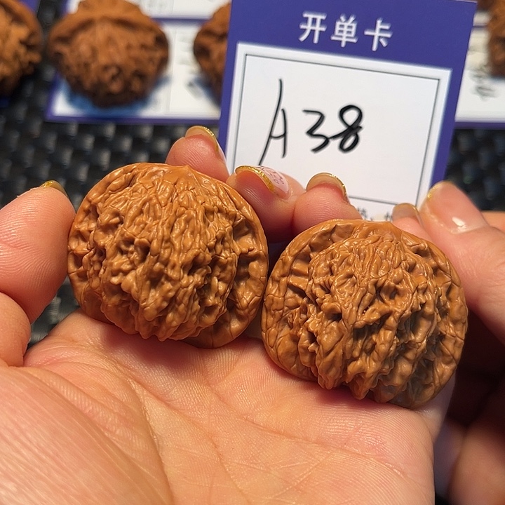 桃核把件39虎头A38