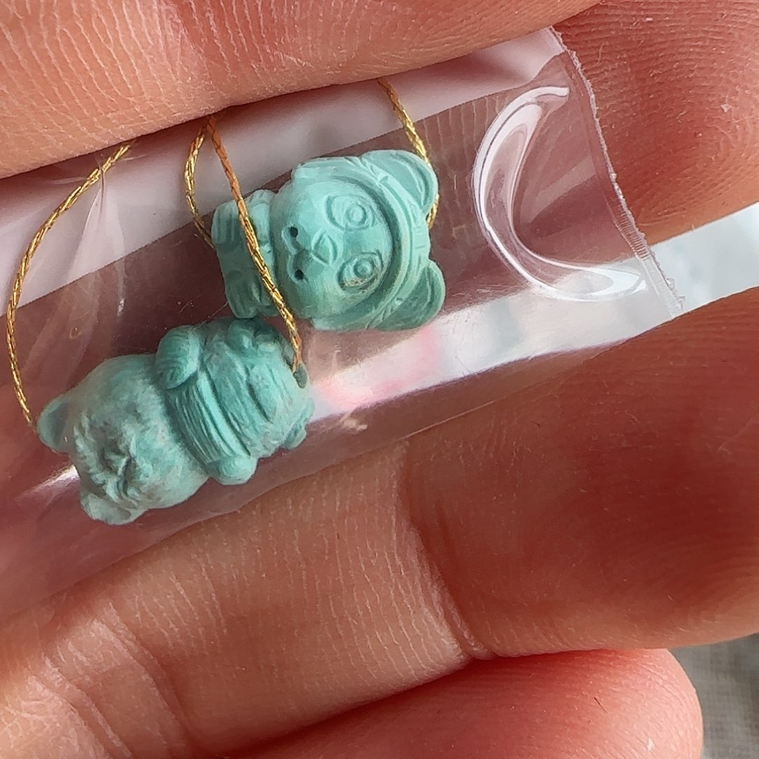 绿松石珠宝半成品未镶嵌