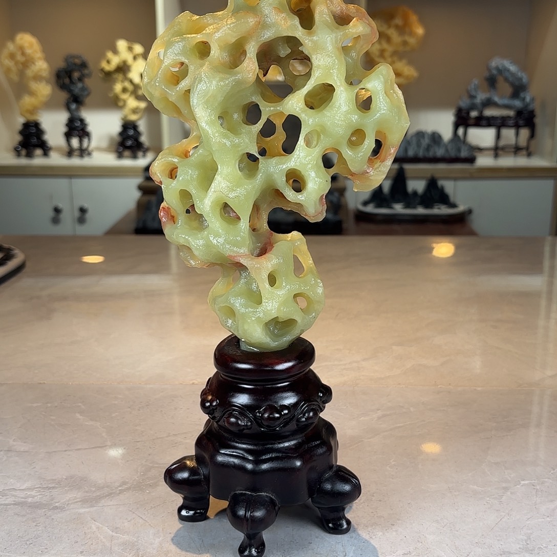 有***一灵璧石手工雕刻奇石摆件