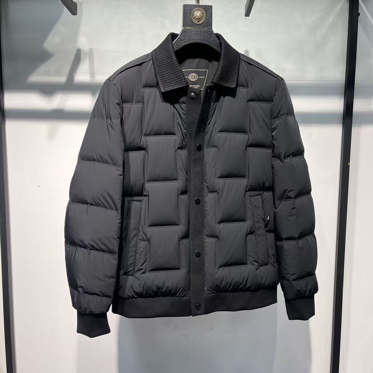 可拆卸领子  90绒新国标羽绒服 25年男士新款保暖羽绒服25866