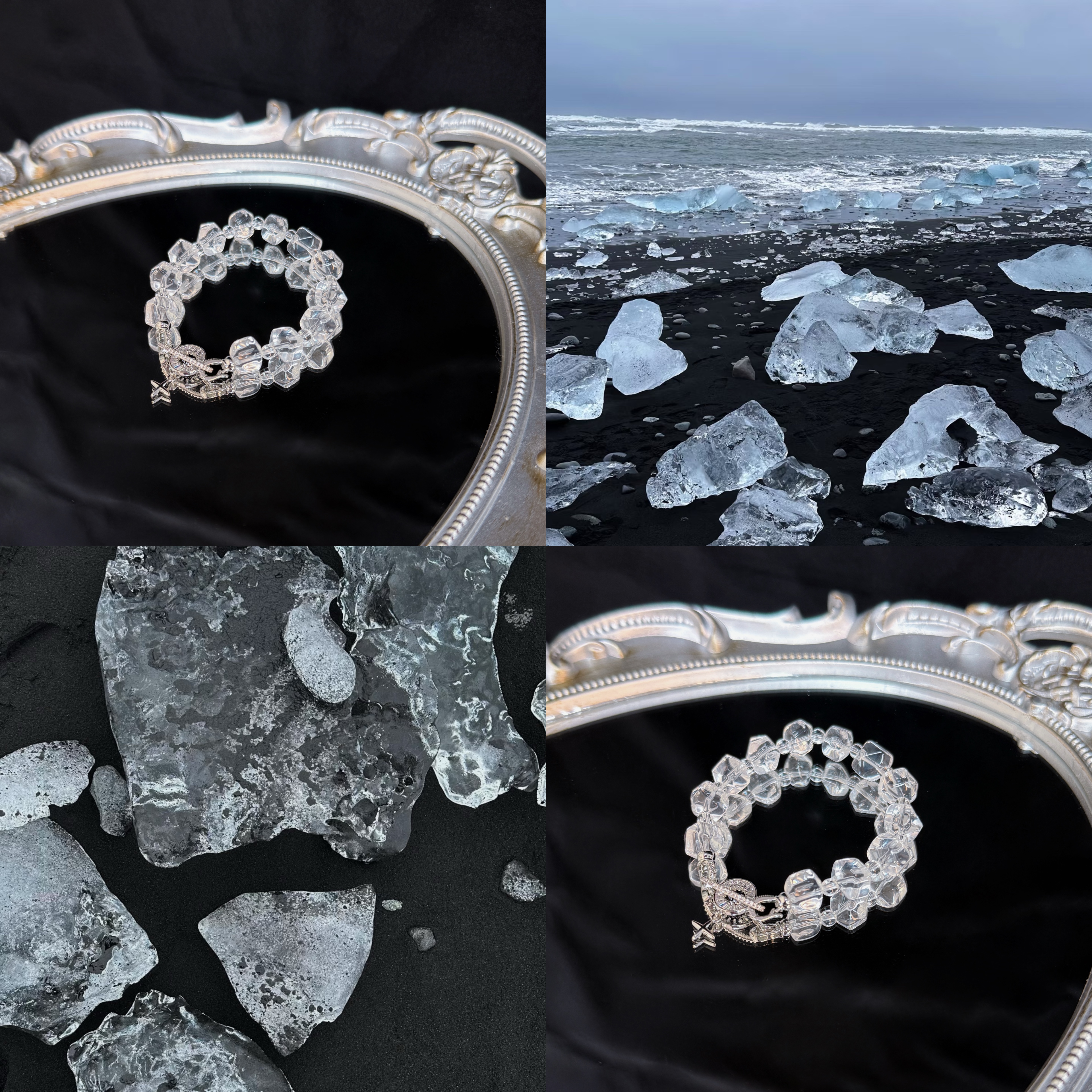 【冰岛沙滩】天然白水晶 10mm