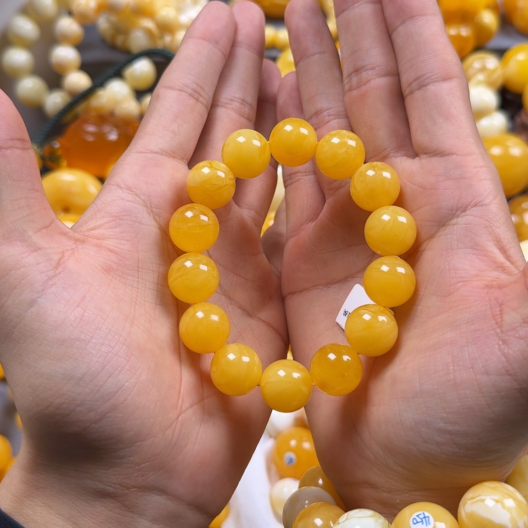 琥珀珠宝奇石未镶嵌15mm