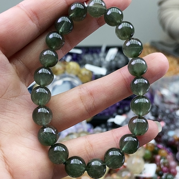 水晶手链未镶嵌绿发