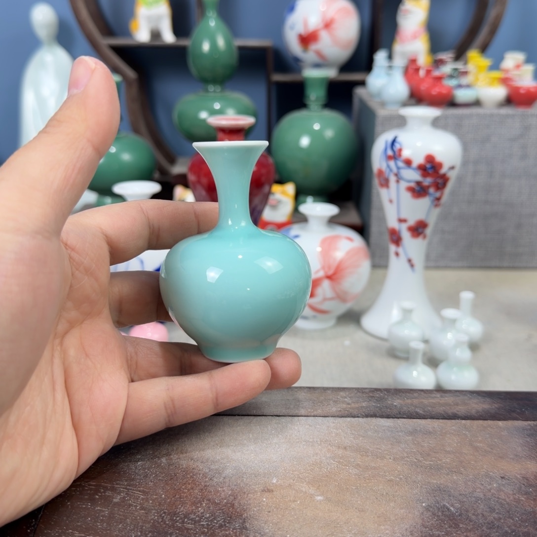 陶瓷手工小花器摆件