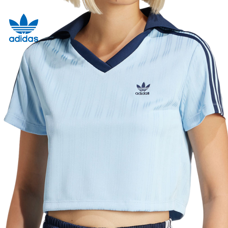 【法雅体育】adidas阿迪达斯三叶草夏季女子运动休闲短袖T恤JD5864