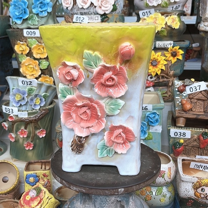 紫砂花盆粗陶材质多肉花盆