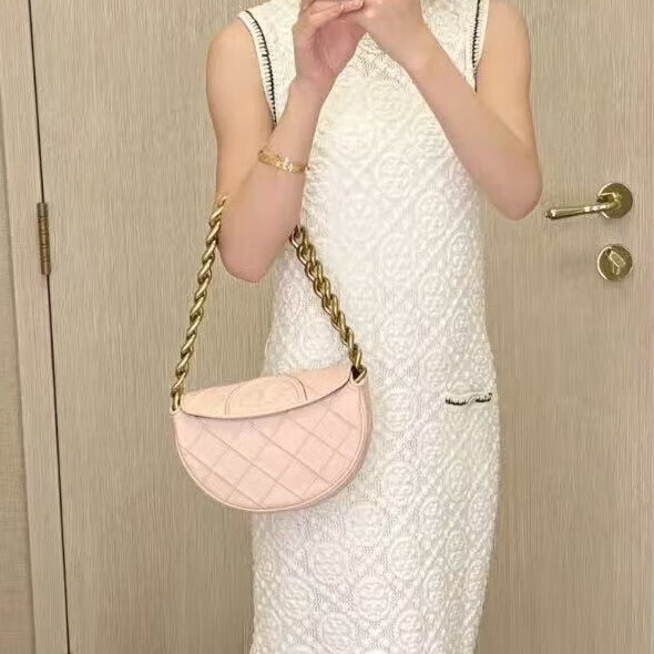 汤丽柏琦（Tory Burch）女包链条新月包腋下包手提单肩包158902-650