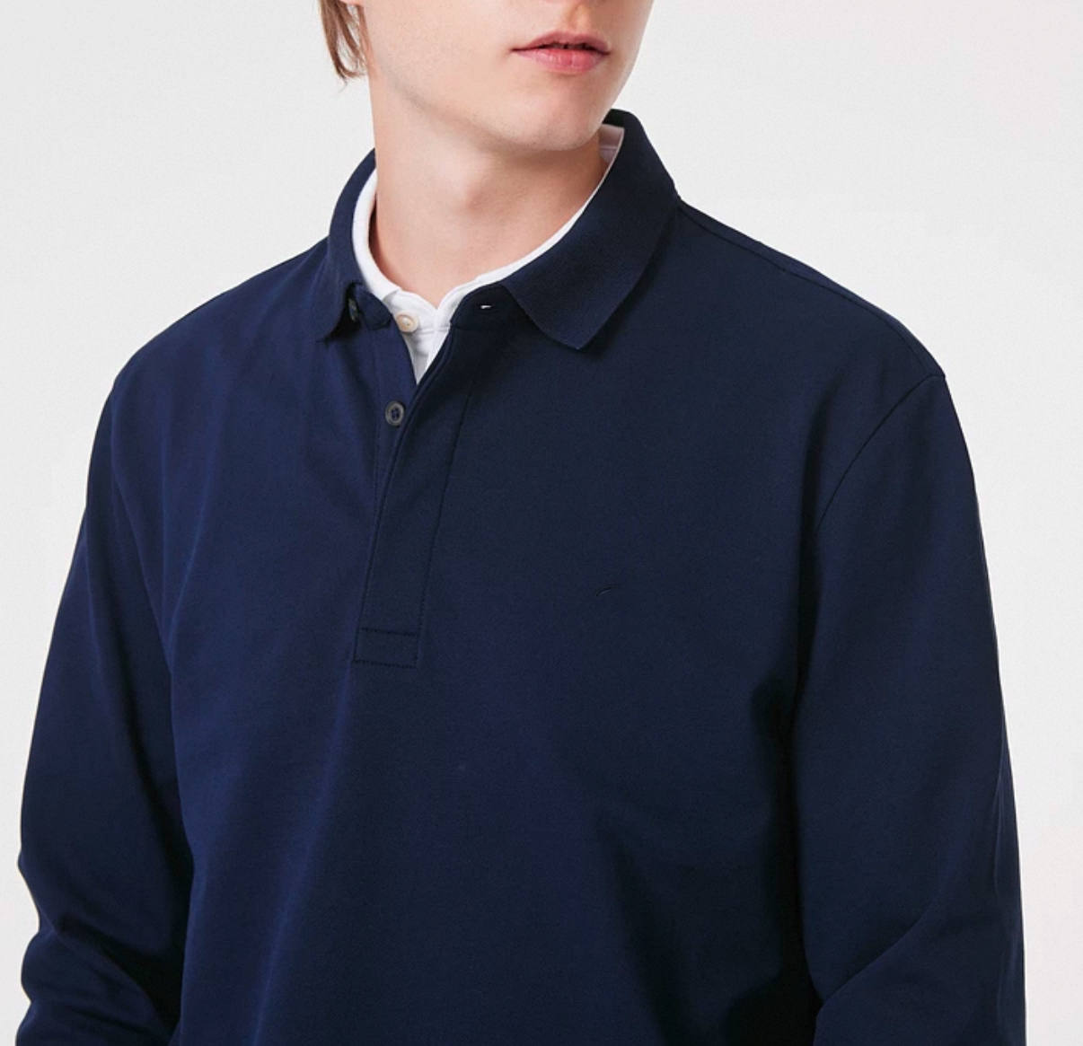 6248-男款商务简约长袖polo