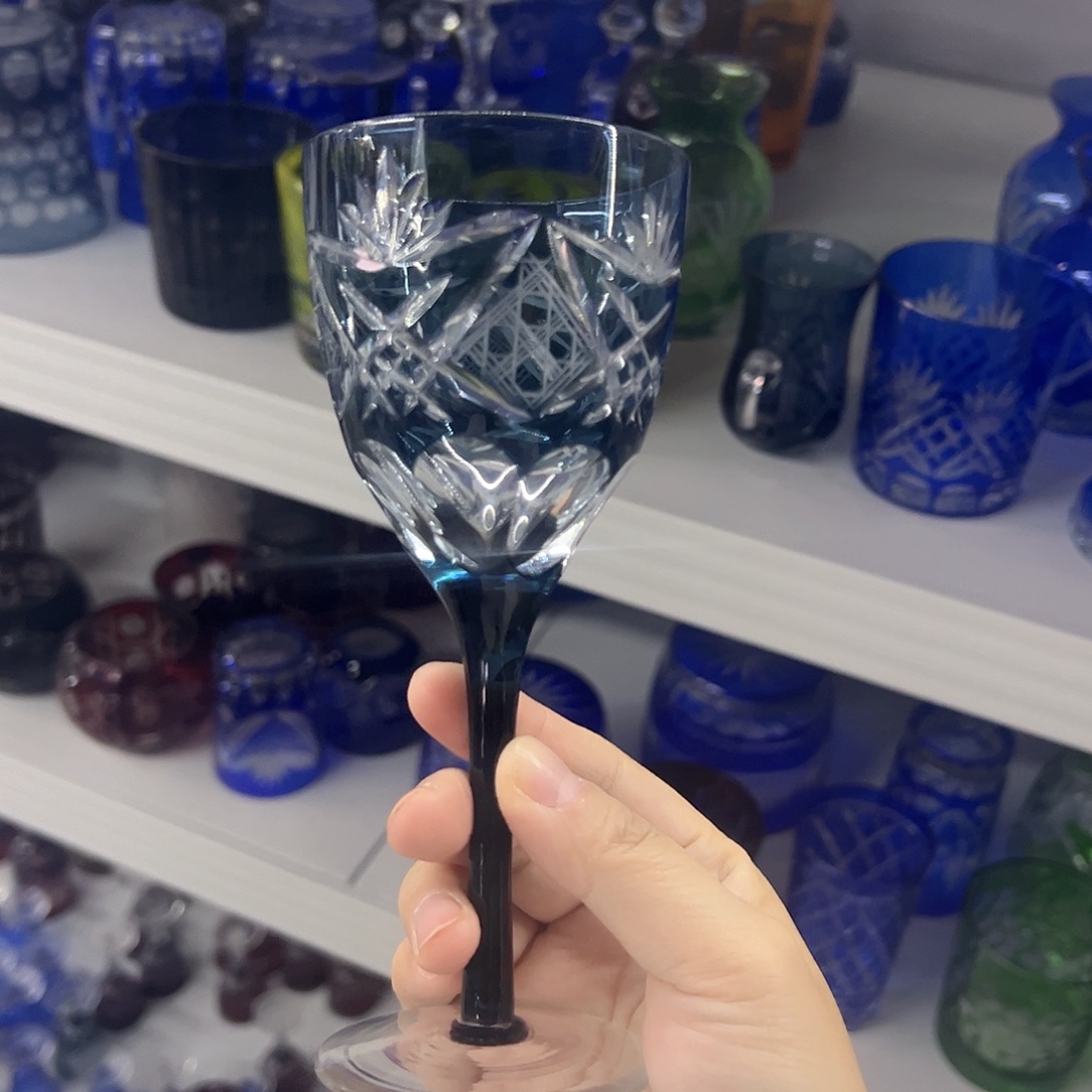 水晶玻璃平底款微瑕一个