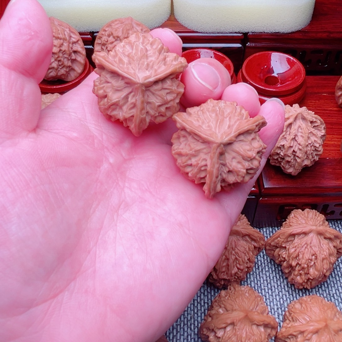 文玩核桃吊坠盘山三棱37尺