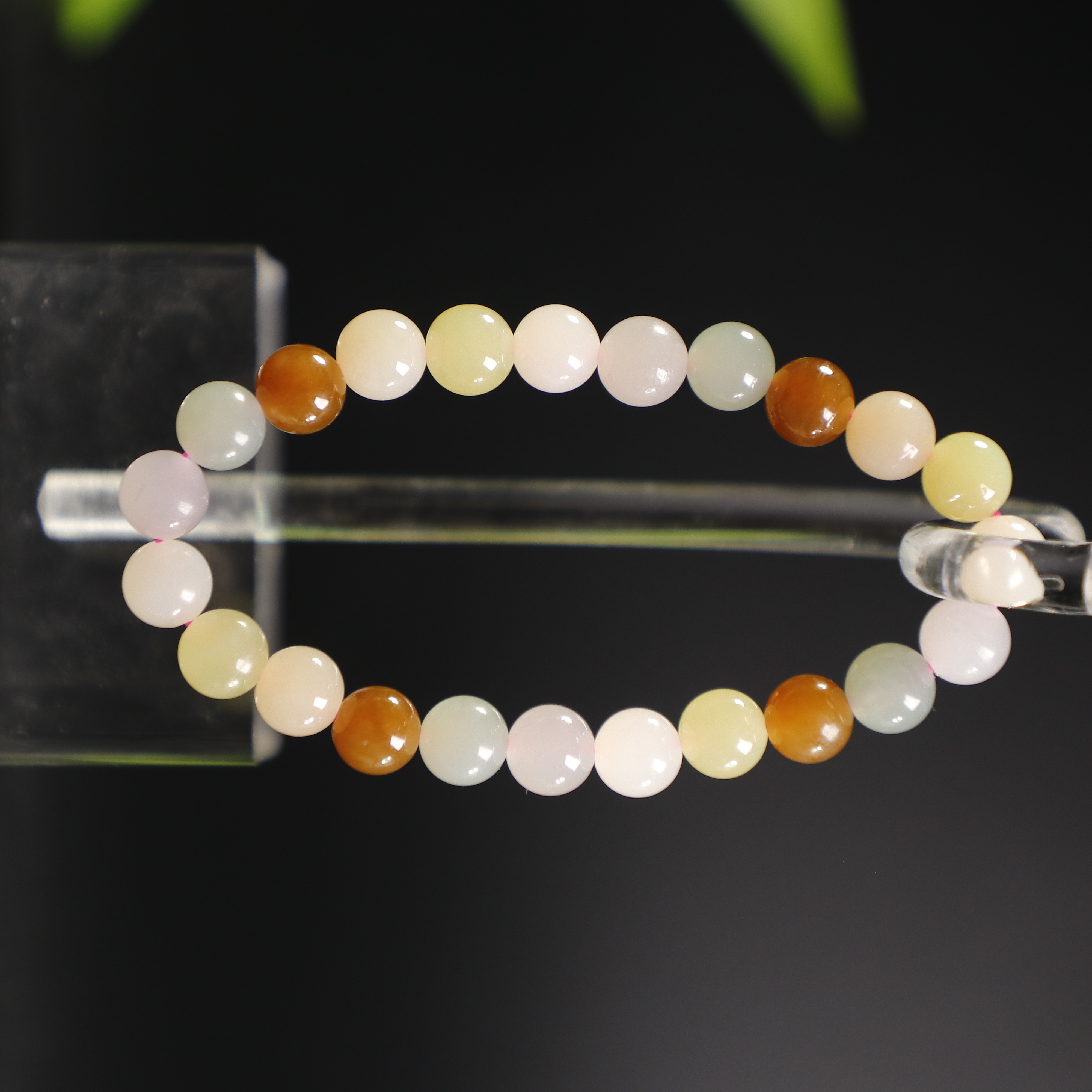 lot8808 和田玉多宝手串/云南典藏