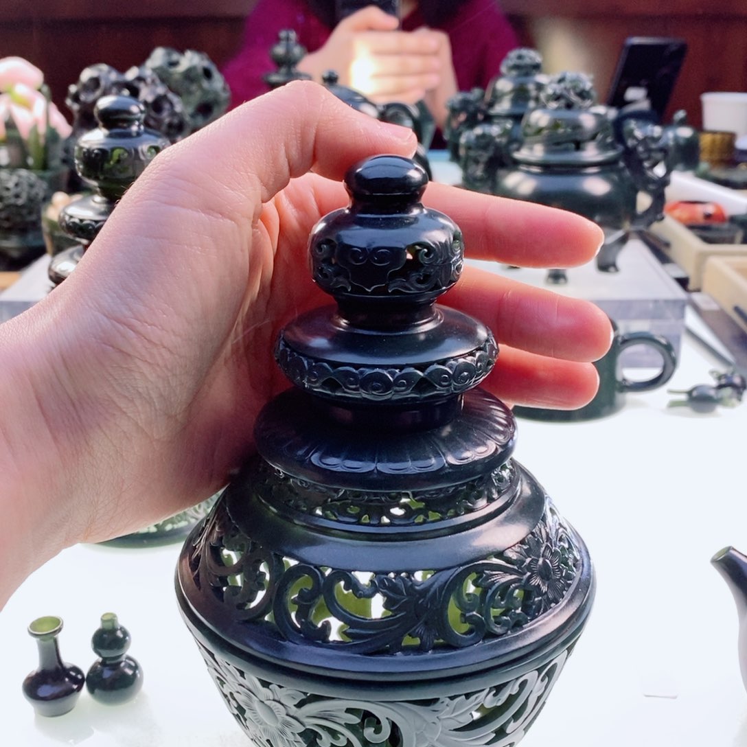 和田玉（青玉）摆件未镶嵌?****?