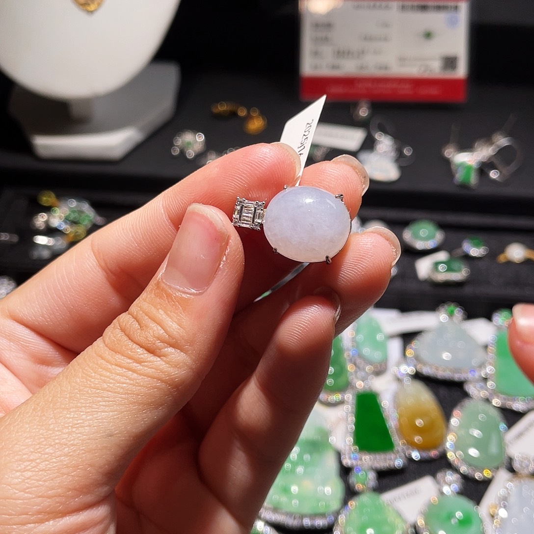 翡翠银S925镶嵌颈饰