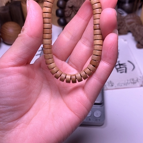 檀香木手串/手链檀香药片珠