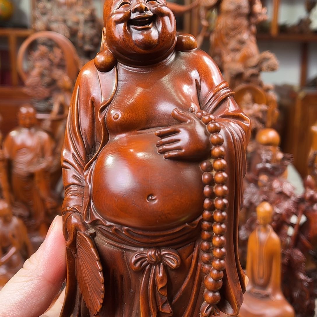 黄杨木黄杨木雕刻高度18厘米