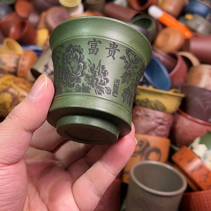 紫砂茶杯全手工紫砂主人杯