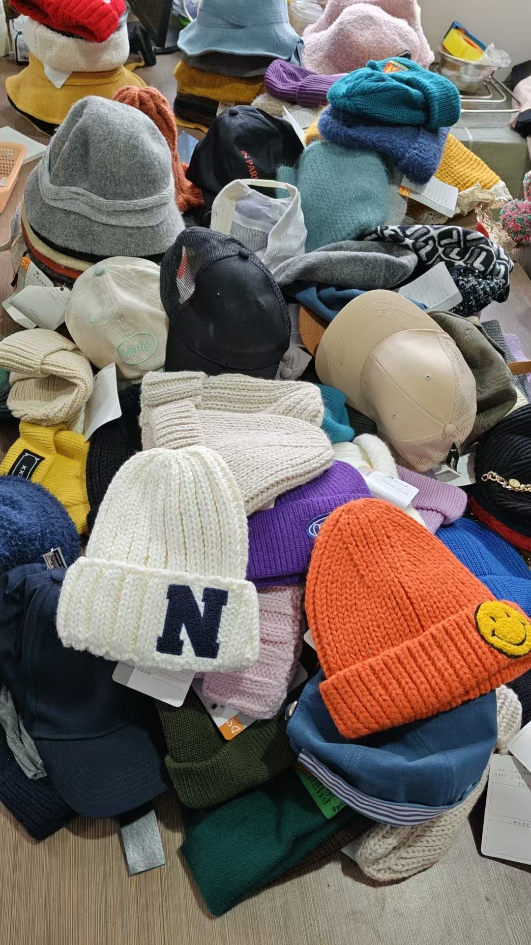 D{01-100}帽子时尚女士夏季儿童针织休闲百搭保暖韩版秋冬冷帽