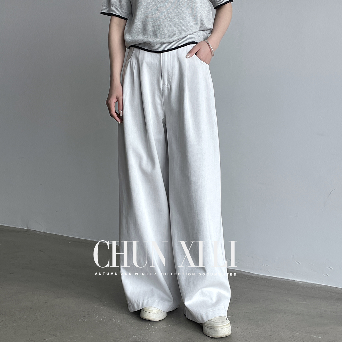 CHUNXILI/春熙里 极简气质休闲牛仔裤B00K51003