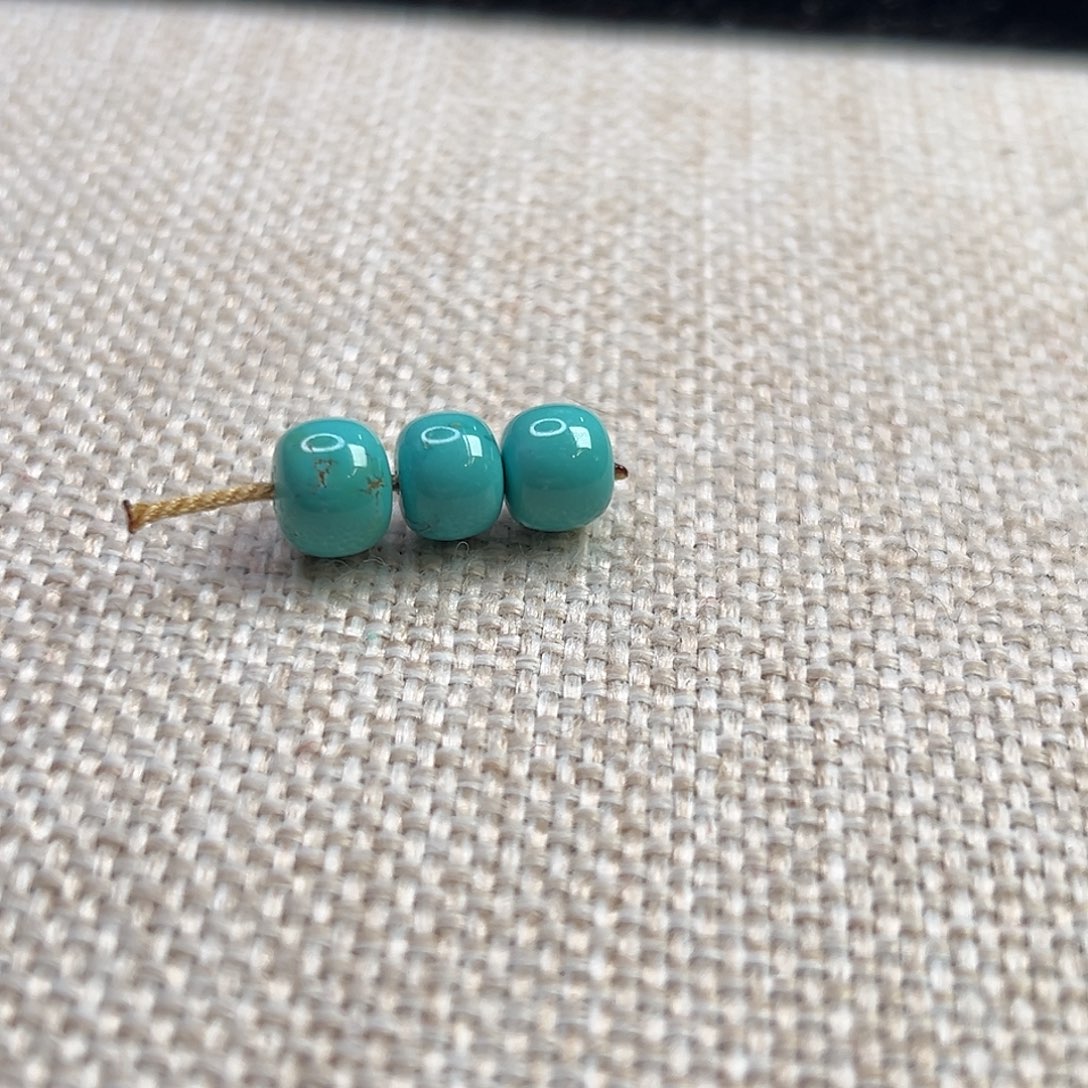 绿松石未镶嵌珠宝奇石7.7腰珠