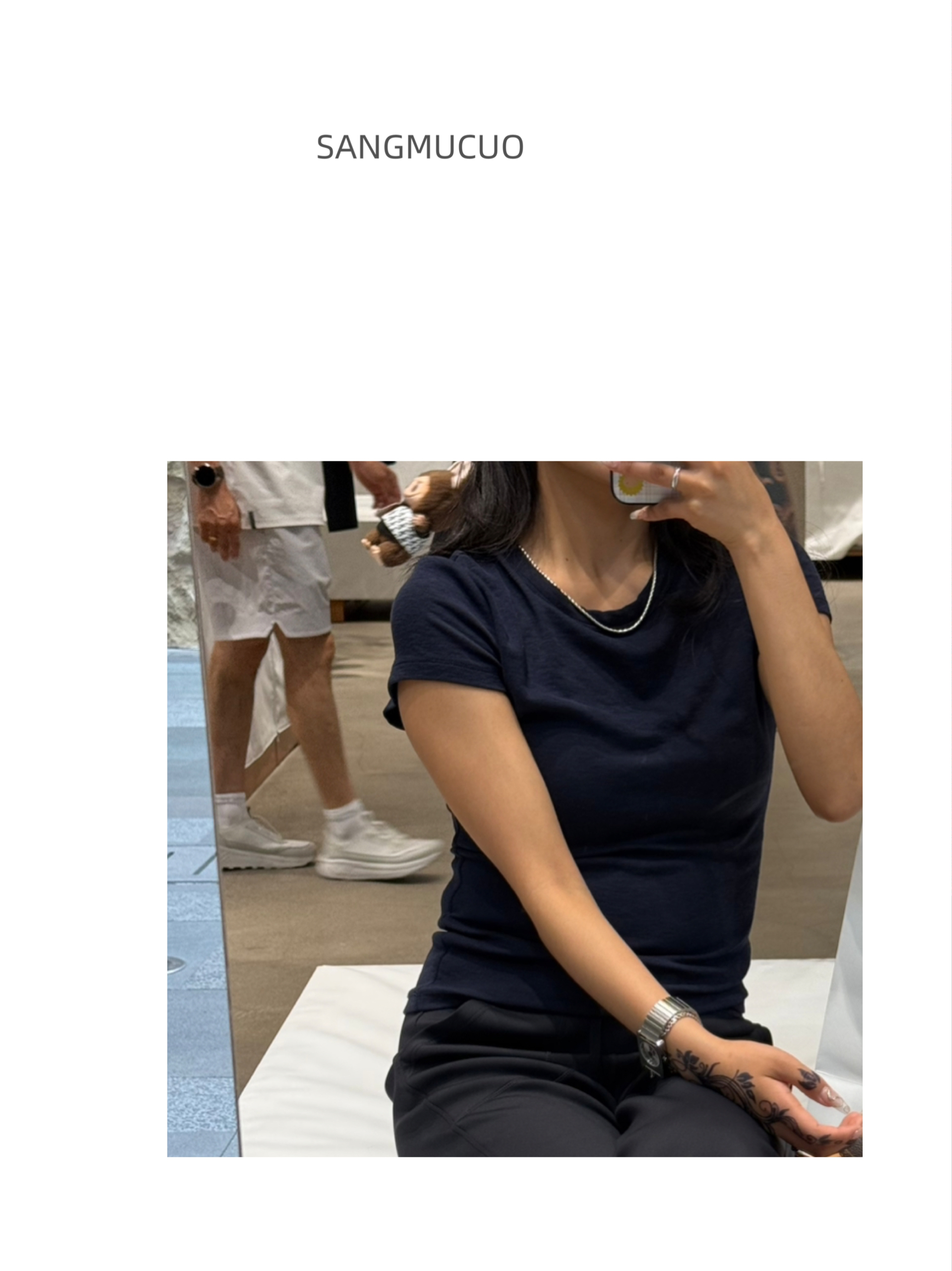 SMC【25｜新款圆领修身高弹力短袖】百搭显瘦