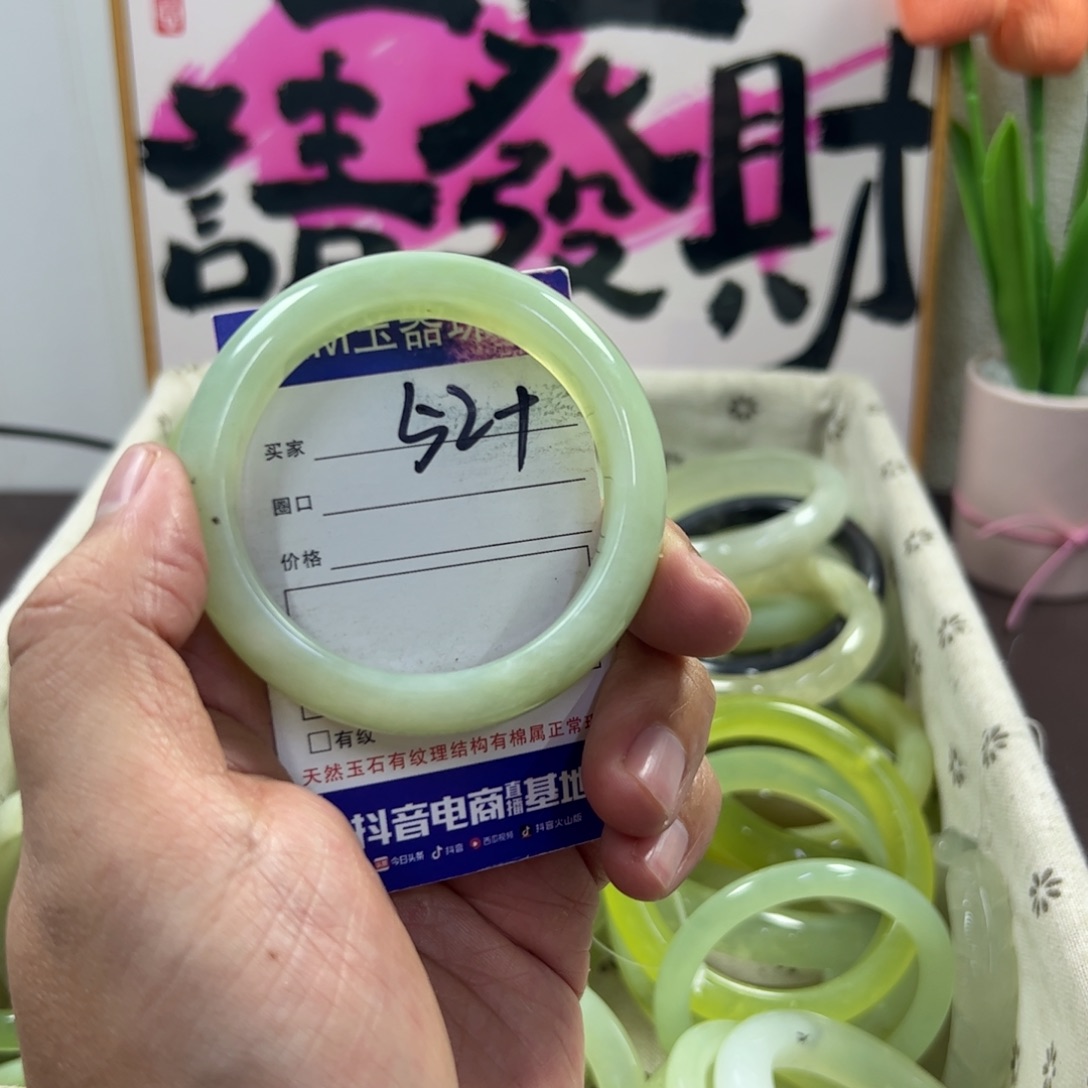 蛇纹石玉手镯未镶嵌663