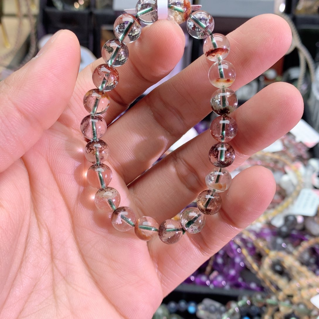 水晶手链未镶嵌咖***糖四季幽灵8