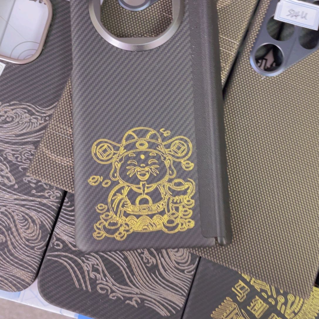 X5黑灰金财神带磁吸中轴