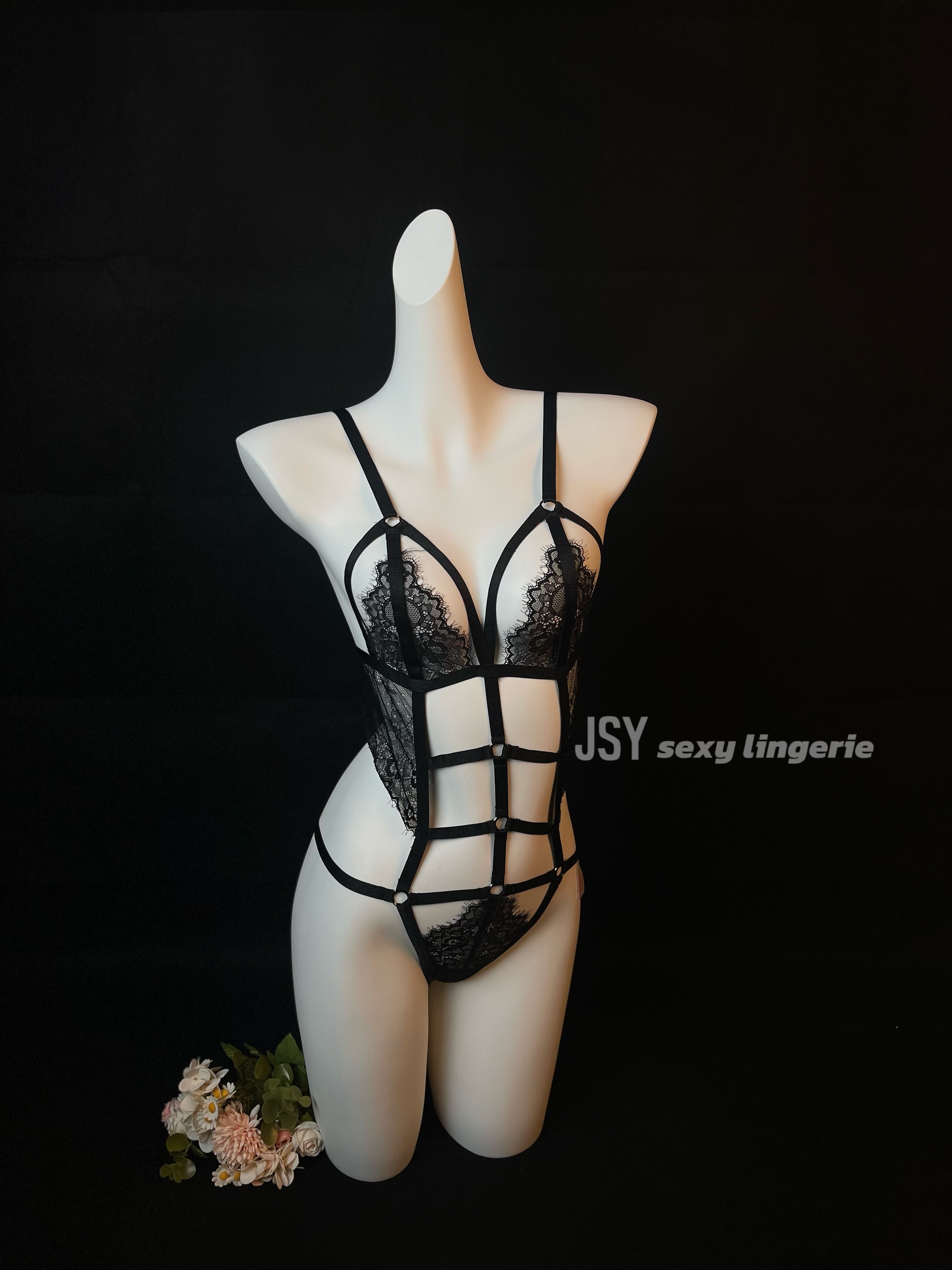 【JSY】美背性感纯欲复古蕾丝2025新款睡裙-7820