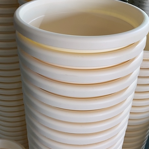 树脂四季3号米黄无托10个