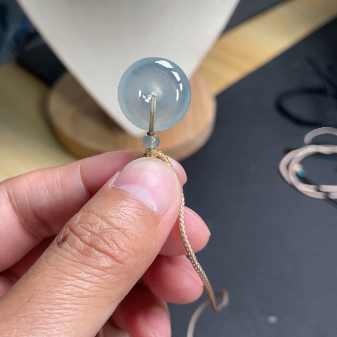 翡翠未镶嵌颈饰18.3-5.8