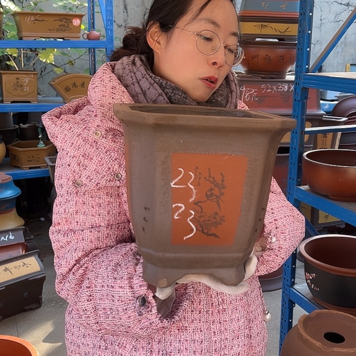 23红切角四方花盆花盆花盆