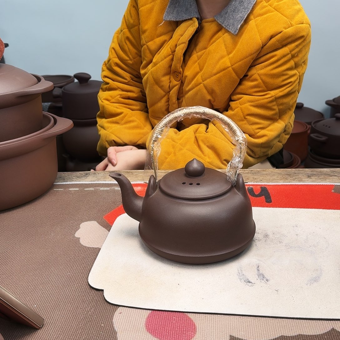 紫砂烧水壶1.1升正品无暇