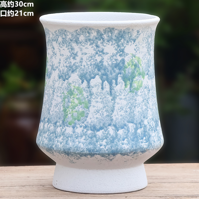 三角梅盆手工粗陶多肉植物悬崖老桩花盆适合户外庭院阳台使用