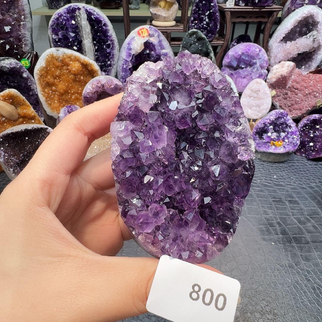 紫晶未镶嵌珠宝半成品