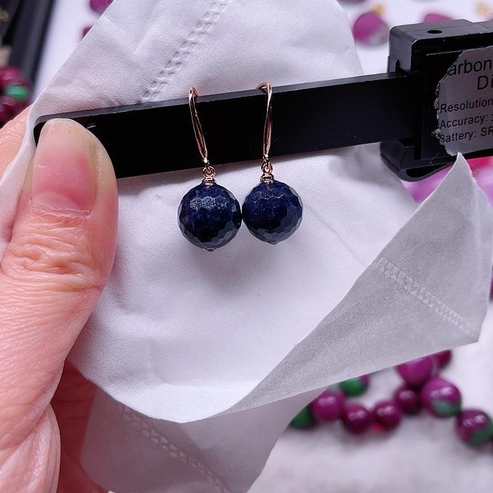 红宝石蓝宝银S925镶嵌