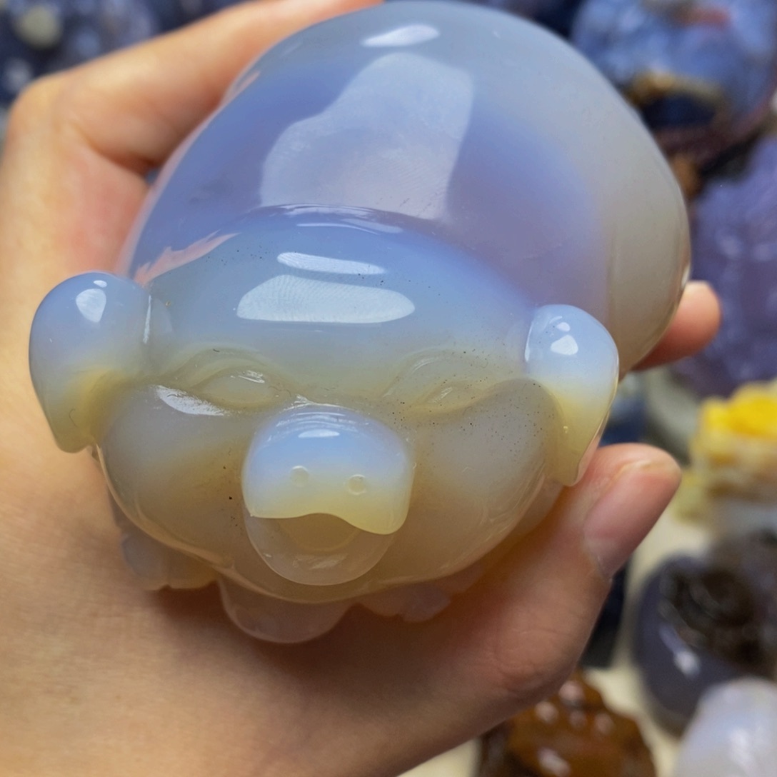 玛瑙/玉髓手把件未镶嵌