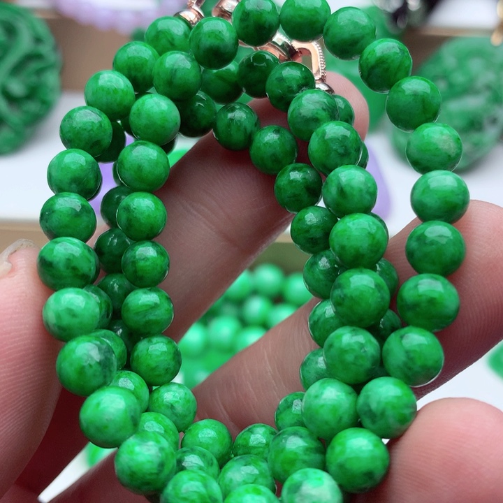 翡翠未镶嵌毛衣链