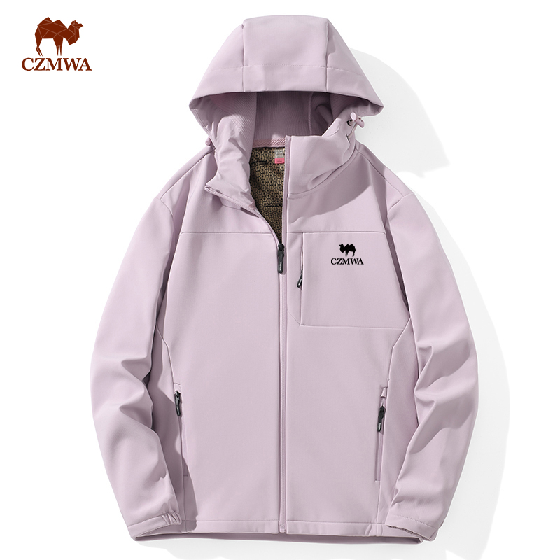 骆驼骑师秋冬季防污高透防水徒步软壳衣显气质户外运动春秋外套