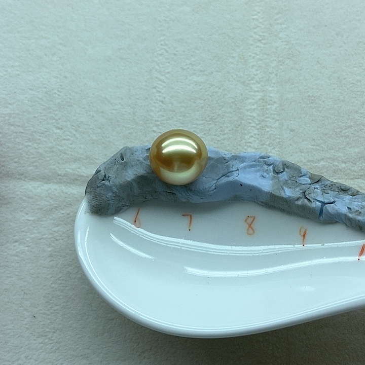 未镶嵌裸珠海水珍珠海水南洋金珠裸珠13-14mm