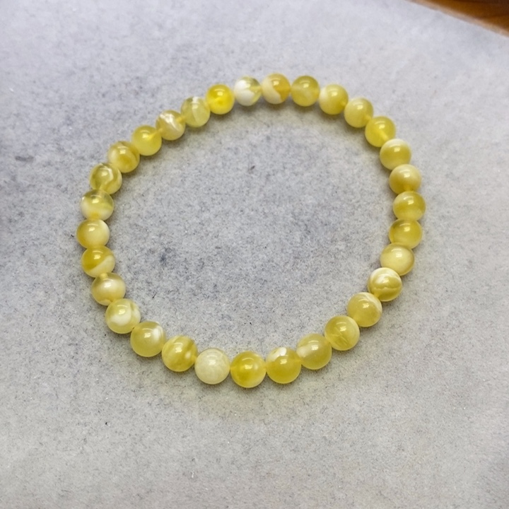 蜜蜡裸石未镶嵌手串