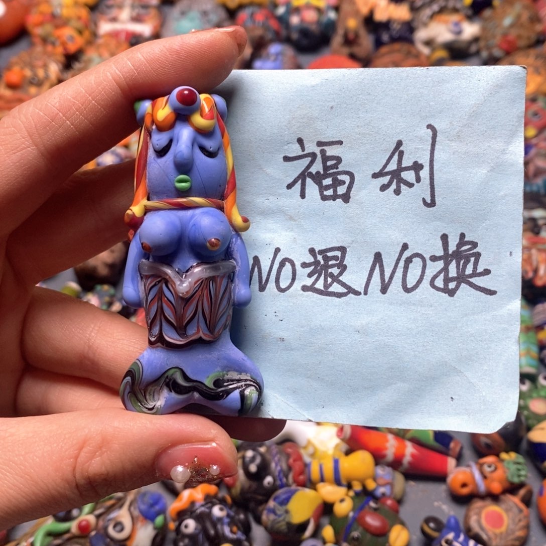 琉璃颈饰印度尼西亚美人鱼