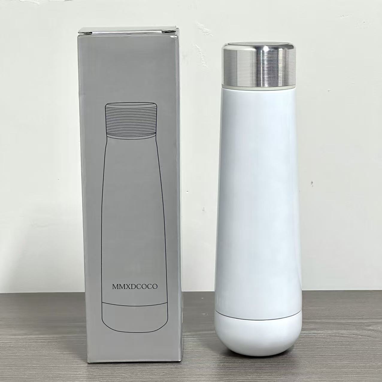 M家温显款316不锈钢内胆碎水杯420ml保温杯