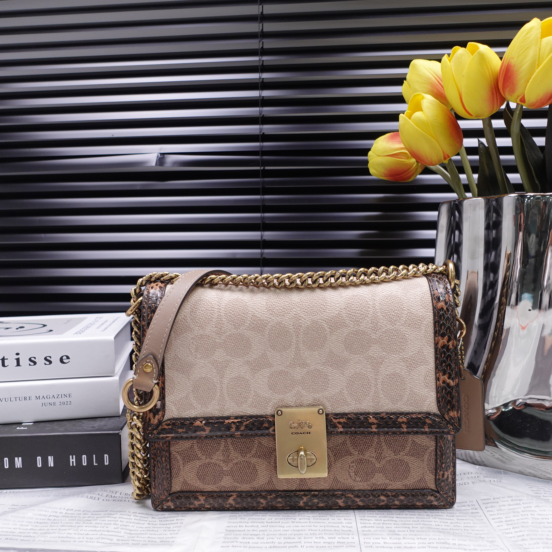 95新 COACH/蔻驰 单肩包/T10327013