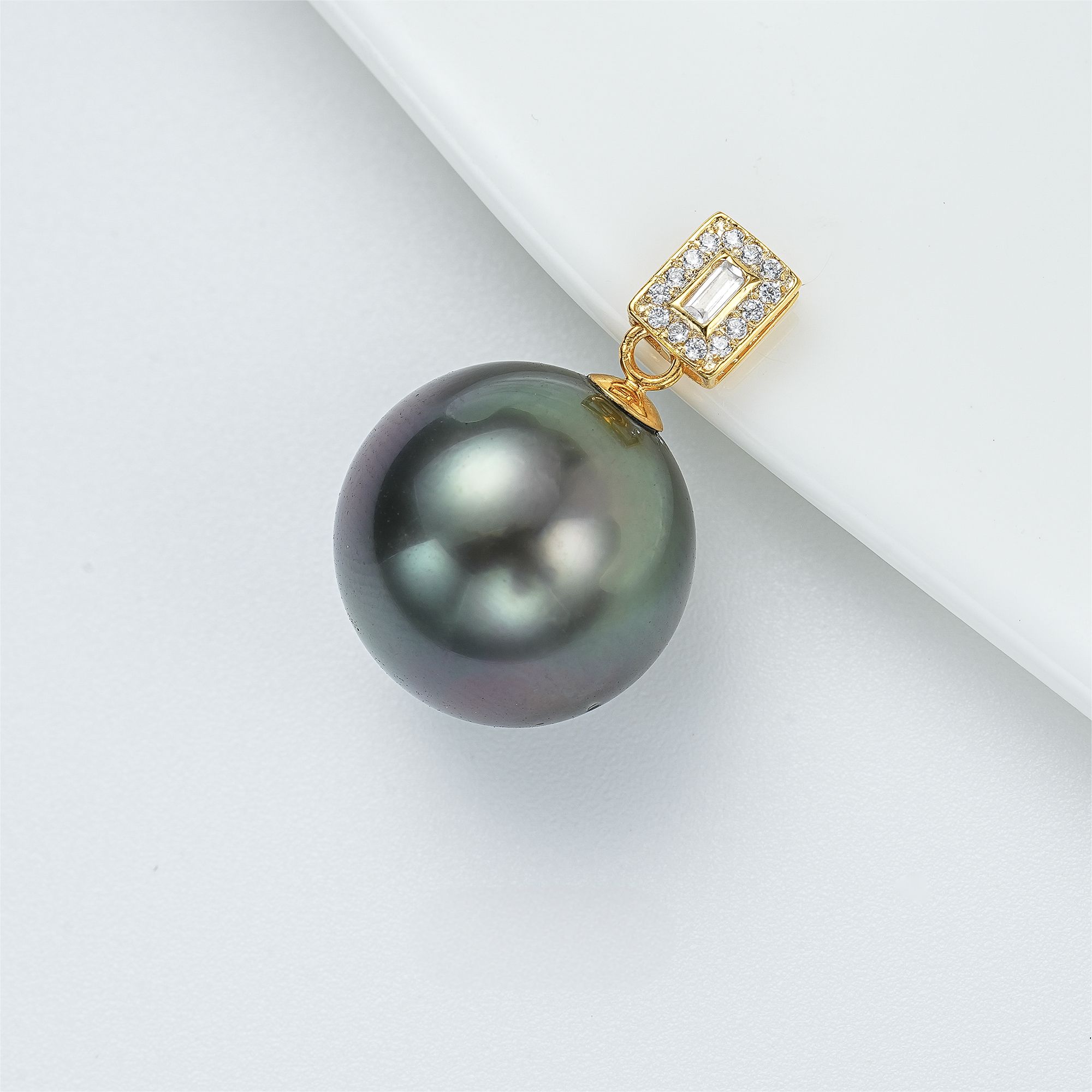 【新东方专属】俏若兰18K金10-11mm海水大溪地吊坠ZJ-A-24062