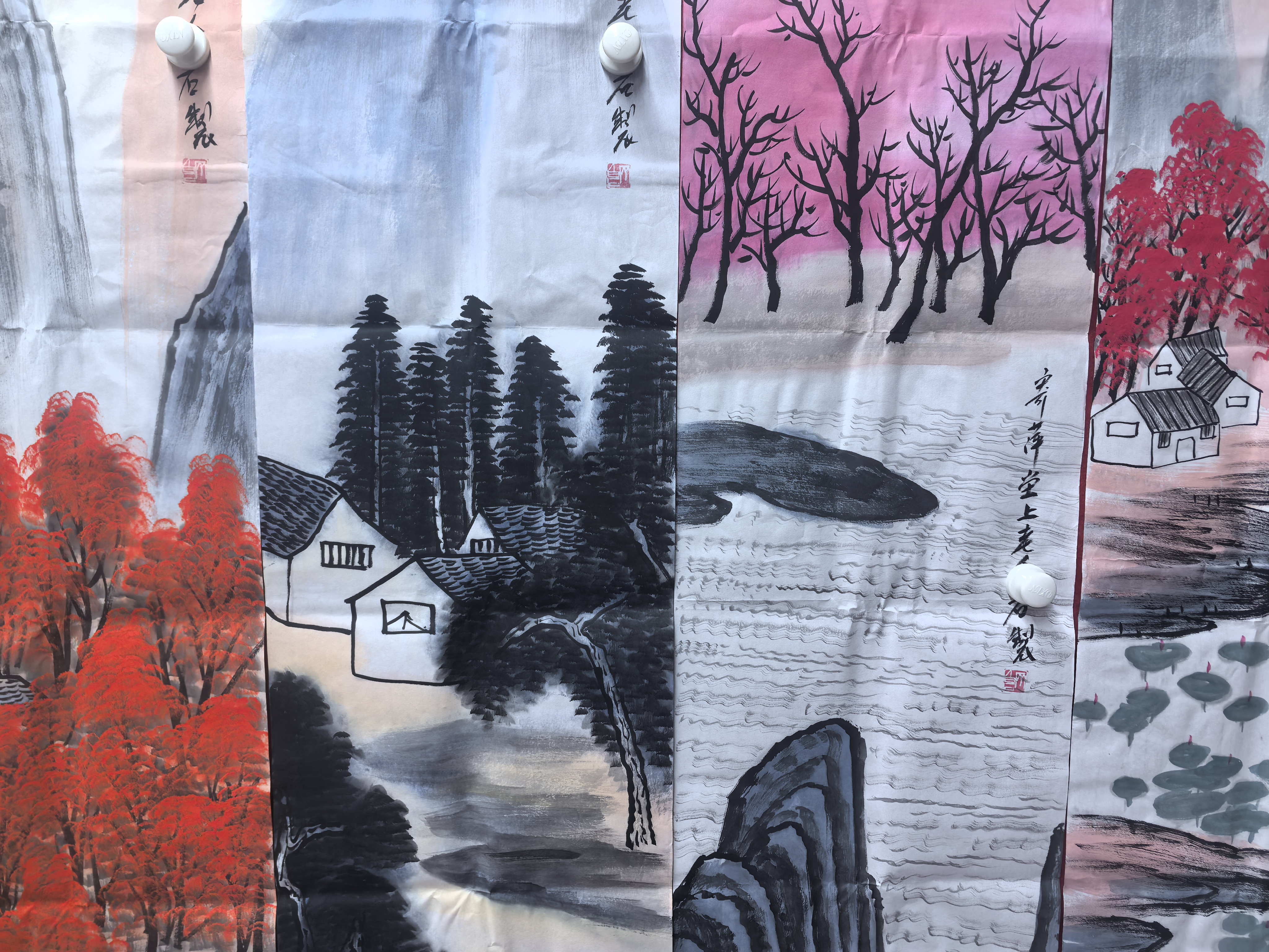 【马李】精品四条屏装饰画通用链接