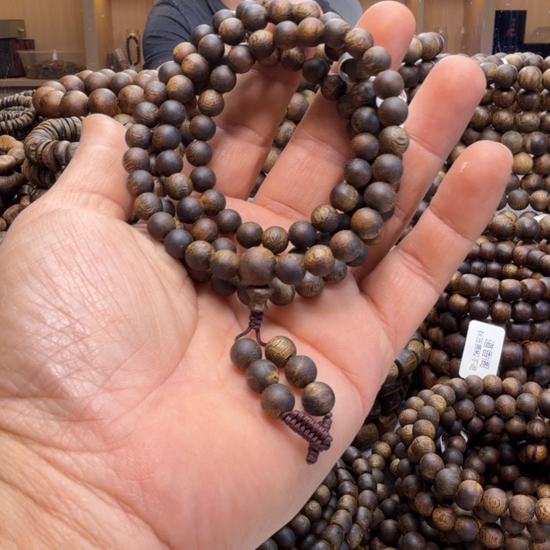 手串沉香圆珠0.7多圈手串22