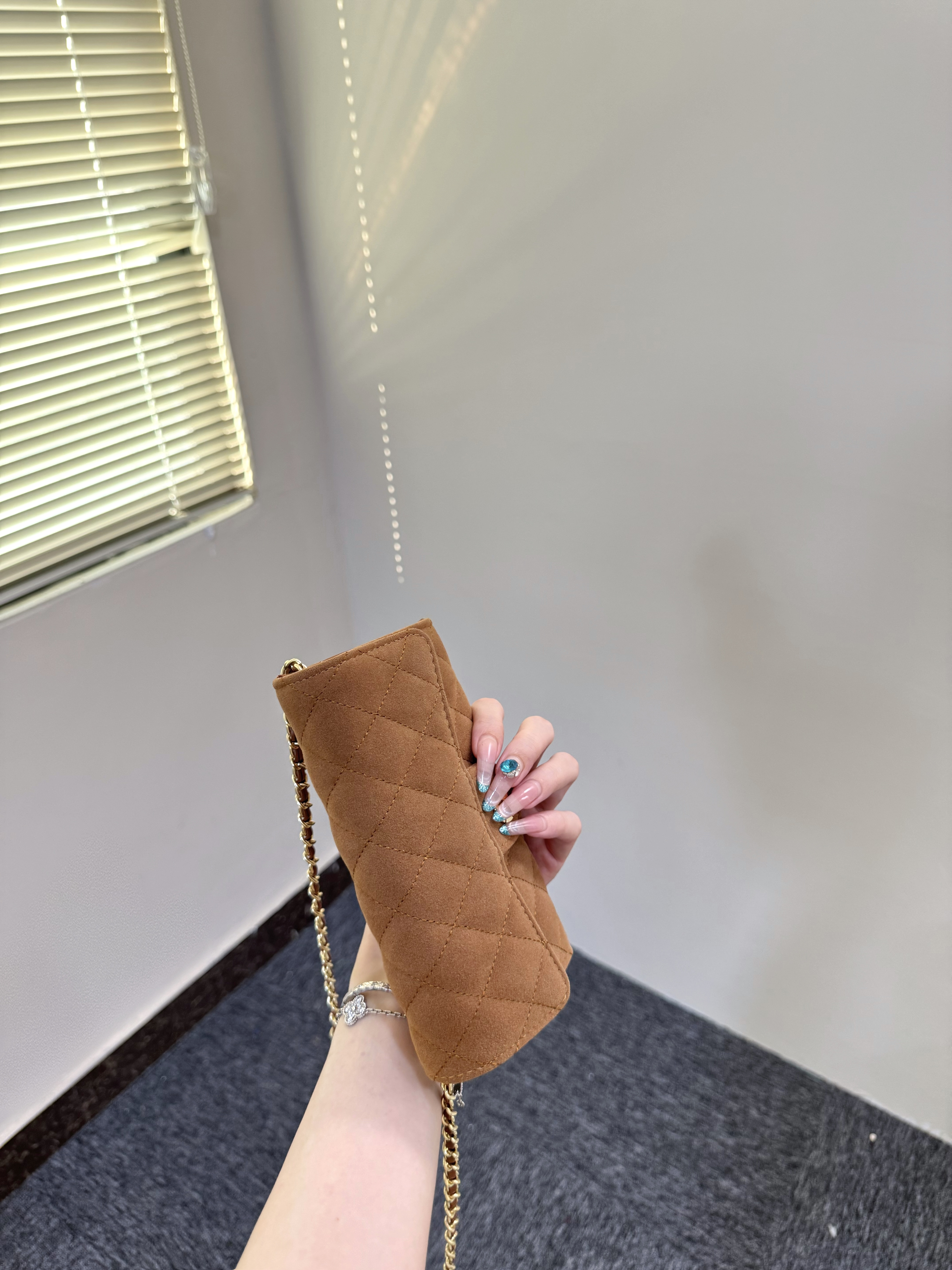 QIQI【长款钱夹2.0】秋冬链条斜挎包（无公仔挂件）