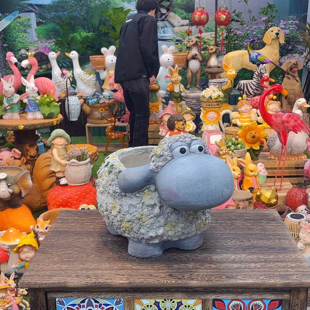 红陶花园庭院摆件