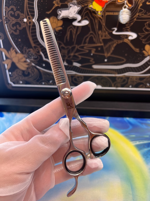 日本进口美发剪刀左手内海牙剪去量25-30